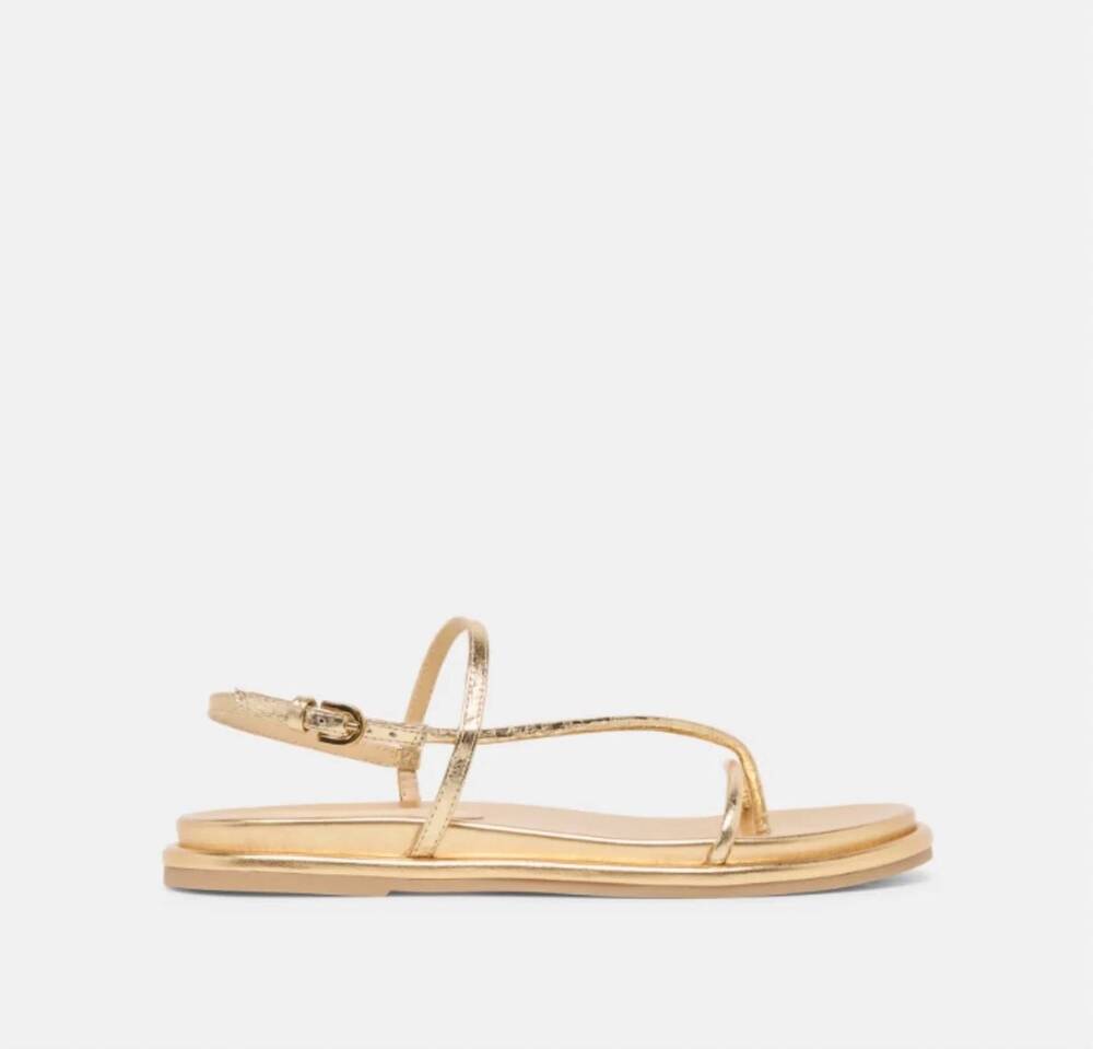 NEW DOLCE VITA women's dom sandals in gold